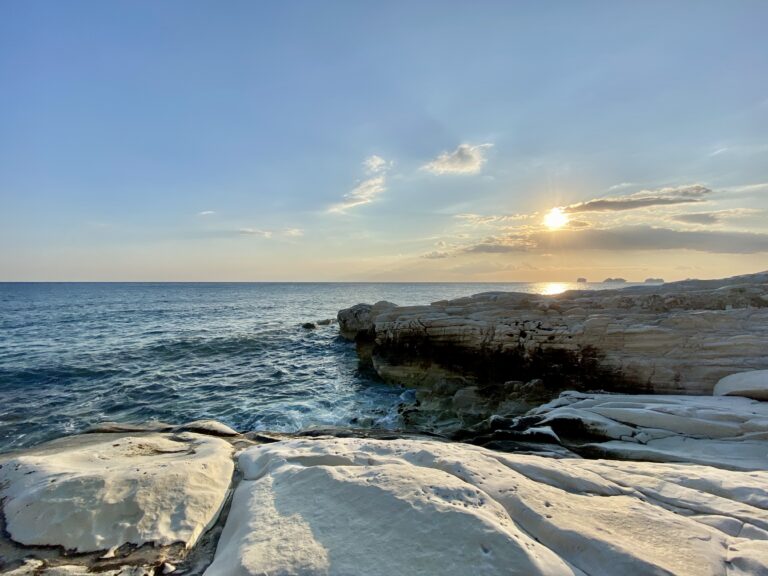 White rocks beach Cyprus